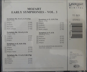 Mozart*, Salzburg Mozarteum Orchestra*, Hans Graf : Early Symphonies, Vol. 3 (CD, Album)