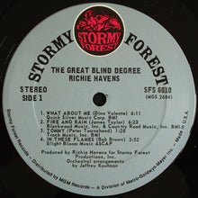 Load image into Gallery viewer, Richie Havens : The Great Blind Degree (LP, Album, Pit)
