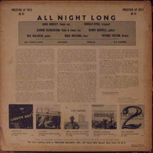Laden Sie das Bild in den Galerie-Viewer, The Prestige All Stars : All Night Long (LP, Album, Mono, RE)
