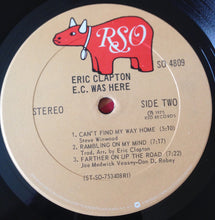 Load image into Gallery viewer, Eric Clapton : E.C. Was Here (LP, Album, PRC)
