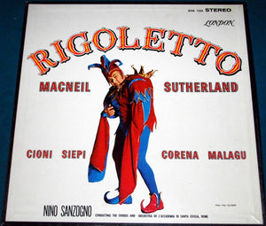 Verdi* / Sutherland* / Cioni* / MacNeil* / Orchestra Of Accademia Di Santa Cecilia, Rome* And Chorus Of Accademia Di Santa Cecilia, Rome*, Nino Sanzogno : Rigoletto (3xLP, Box)