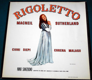Verdi* / Sutherland* / Cioni* / MacNeil* / Orchestra Of Accademia Di Santa Cecilia, Rome* And Chorus Of Accademia Di Santa Cecilia, Rome*, Nino Sanzogno : Rigoletto (3xLP, Box)