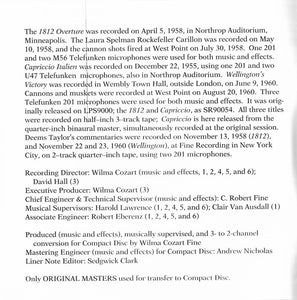 Pyotr Ilyich Tchaikovsky - Ludwig Van Beethoven - Minneapolis Symphony Orchestra - University Of Minnesota Brass Band - Antal Dorati - London Symphony Orchestra - Deems Taylor : 1812 Festival Overture, Op. 49 - Capriccio Italien - Wellington's Victory (CD, Comp, Club)