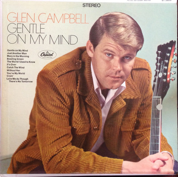 Glen Campbell : Gentle On My Mind (LP, Album, Jac)