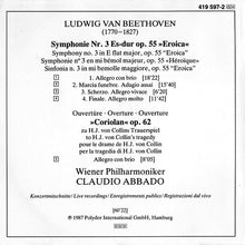 Load image into Gallery viewer, Ludwig van Beethoven, Wiener Philharmoniker, Claudio Abbado : Symphonie No. 3 »Eroica« • »Coriolan«-Ouvertüre (CD, Album, RE, PDO)
