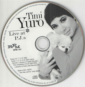 Timi Yuro : Live At P.J.'s (CD, Album)