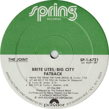 Charger l&#39;image dans la galerie, Fatback* : Brite Lites, Big City (LP, Album, Spe)
