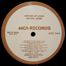 Load image into Gallery viewer, Elton John : Victim Of Love (LP, Album, Glo)
