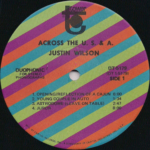 Justin Wilson : Across The US&A With Justin Wilson (LP)