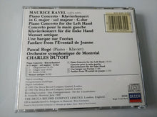 Load image into Gallery viewer, Ravel* - Pascal Rogé • Orchestre symphonique de Montréal • Charles Dutoit : The Piano Concertos • Menuet Antique • Une Barque Sur L&#39;océan (CD, Album, RP)
