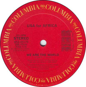 USA For Africa : We Are The World (12", Single, Pit)