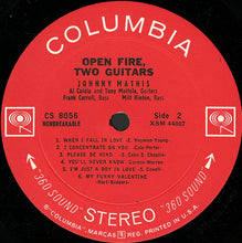 Load image into Gallery viewer, Johnny Mathis : Open Fire, Two Guitars (LP, Album, RE)
