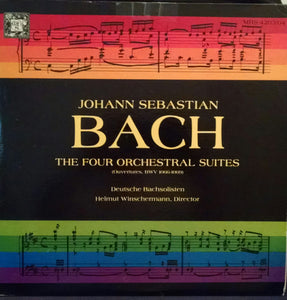 Johann Sebastian Bach - Deutsche Bachsolisten, Helmut Winschermann : The Four Orchestral Suites (Ouvertures, BWV 1066-1069) (2xLP, Album)