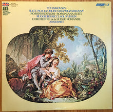 Laden Sie das Bild in den Galerie-Viewer, Tchaikovsky*, Rossini*, Respighi*, Ruggiero Ricci, L&#39;Orchestre De La Suisse Romande, Ansermet* : Suite No.4 For Orchestra &quot;Mozartiana&quot; · Rossiniana, Suite (LP, Album, RE)
