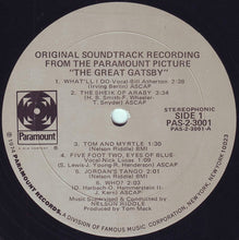 Load image into Gallery viewer, Nelson Riddle : The Great Gatsby (Original Soundtrack Recording) (2xLP, Album, Mon)
