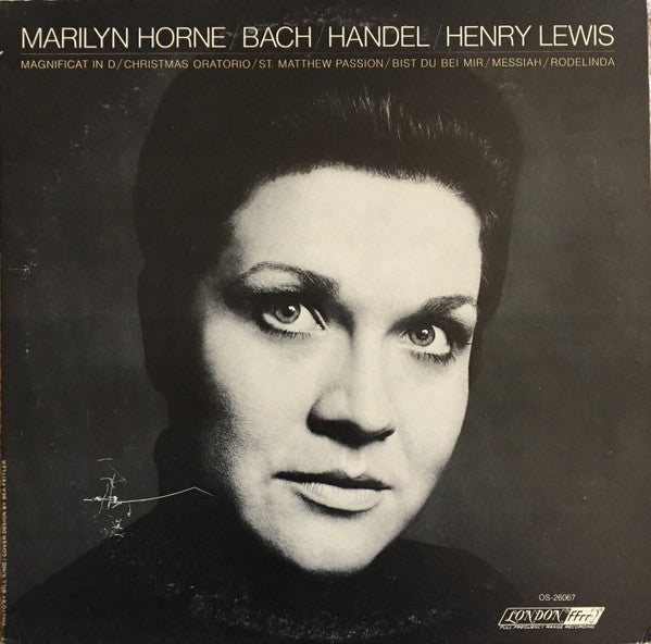 Marilyn Horne / Bach* / Handel* / Henry Lewis : Marilyn Horne Sings Bach And Handel (LP, Album)