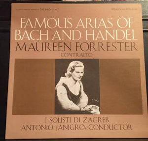 Maureen Forrester, Zagrebački Solisti, Antonio Janigro : Famous Arias Of Bach And Handel (LP, Album, Comp)