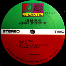Load image into Gallery viewer, Herbie Mann : Memphis Underground (LP, Album, PR )
