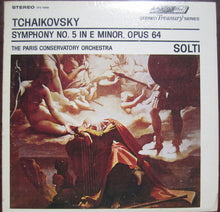 Laden Sie das Bild in den Galerie-Viewer, Tchaikovsky* - Georg Solti Conducting The Paris Conservatoire Orchestra* : Symphony No. 5 In E Minor Opus 64 (LP, Album, RE, RP)
