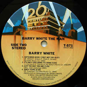 Barry White : Barry White The Man (LP, Album, Pit)