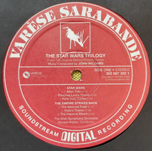 Laden Sie das Bild in den Galerie-Viewer, John Williams (4), Varujan Kojian, The Utah Symphony Orchestra* : The Star Wars Trilogy (LP, Album, RE)
