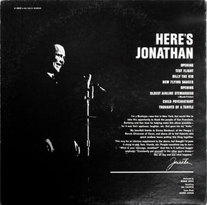 Jonathan Winters : Here's Jonathan (LP, Album, Mono)