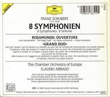 Laden Sie das Bild in den Galerie-Viewer, Schubert* • The Chamber Orchestra Of Europe, Claudio Abbado : 8 Symphonien · Rosamunde · Grand Duo (5xCD, Comp + Box)
