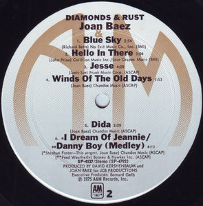 Joan Baez : Diamonds & Rust (LP, Album, Mon)