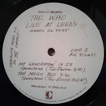 Charger l'image dans la galerie, The Who : Live At Leeds (LP, Album, Pin)
