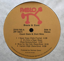 Load image into Gallery viewer, Basie* &amp; Zoot* : Basie &amp; Zoot (LP, Album, Ind)
