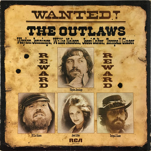 Waylon Jennings, Willie Nelson, Jessi Colter, Tompall Glaser : Wanted! The Outlaws (LP, Comp, Ind)