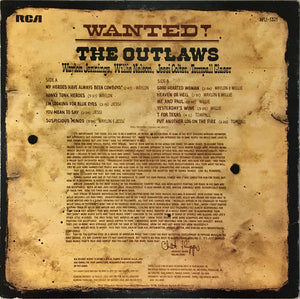 Waylon Jennings, Willie Nelson, Jessi Colter, Tompall Glaser : Wanted! The Outlaws (LP, Comp, Ind)