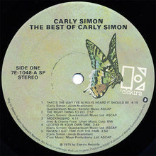 Load image into Gallery viewer, Carly Simon : The Best Of Carly Simon (LP, Comp, SP )
