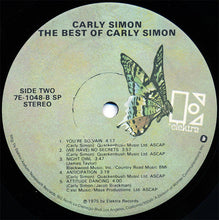 Load image into Gallery viewer, Carly Simon : The Best Of Carly Simon (LP, Comp, SP )
