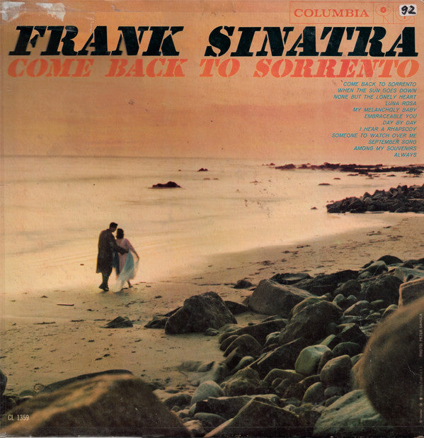 Frank Sinatra : Come Back To Sorrento (LP, Comp, Mono)