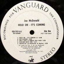 Load image into Gallery viewer, Country Joe McDonald : Hold On, It&#39;s Coming (LP, Album, Promo, Pit)
