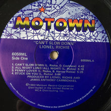 Load image into Gallery viewer, Lionel Richie : Can't Slow Down (LP, Album, Gat)
