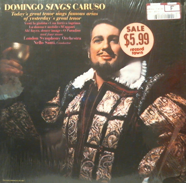 Placido Domingo, London Symphony Orchestra : Domingo Sings Caruso (LP, RE)