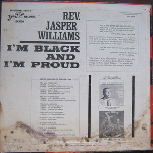 Rev. Jasper Williams : I'm Black And I'm Proud (LP)