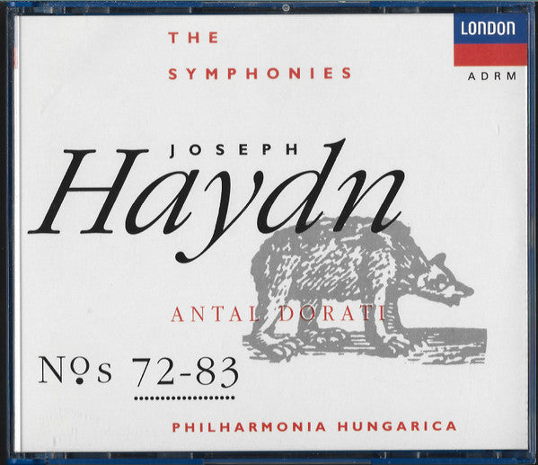 Joseph Haydn - Antal Dorati, Philharmonia Hungarica : The Symphonies, Nos. 72-83 (4xCD, Comp, RE, RM)