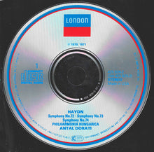 Laden Sie das Bild in den Galerie-Viewer, Joseph Haydn - Antal Dorati, Philharmonia Hungarica : The Symphonies, Nos. 72-83 (4xCD, Comp, RE, RM)
