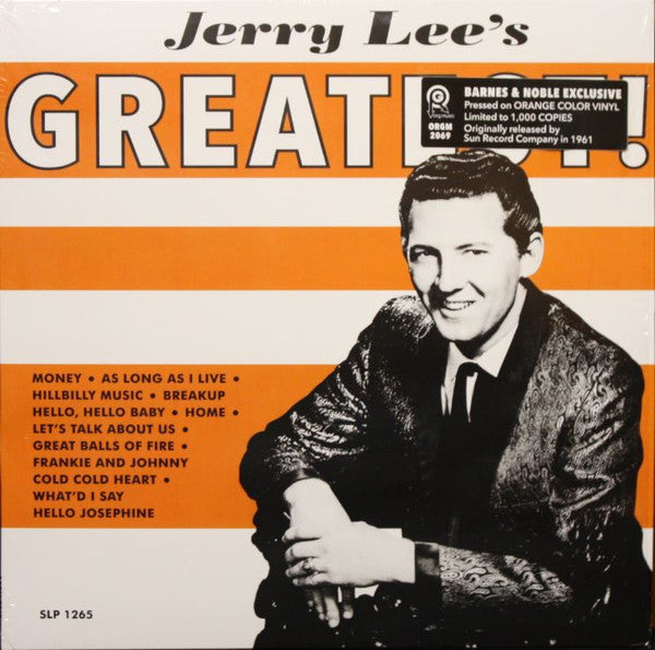 Jerry Lee Lewis : Jerry Lee's Greatest! (LP, Album, RE, Ora)