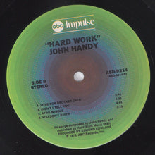 Laden Sie das Bild in den Galerie-Viewer, John Handy : Hard Work (LP, Album, Ter)
