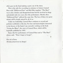 Load image into Gallery viewer, Canned Heat : King Biscuit Flower Hour Presents Canned Heat In Concert (CD, Album)
