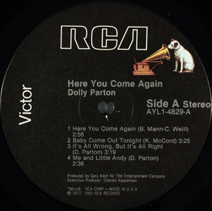 Dolly Parton : Here You Come Again (LP, Album, RE)