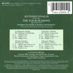 Canadian Brass* - Vivaldi* : The Four Seasons = Die Vier Jahreszeiten = Les Quatre Saisons (CD, Album, RP)