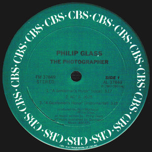 Philip Glass : The Photographer (LP, Album, Car)