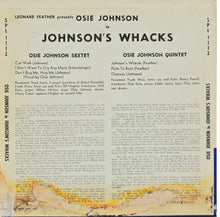 Laden Sie das Bild in den Galerie-Viewer, Osie Johnson : Osie Johnson And His Combos In Johnson's Whacks (10")
