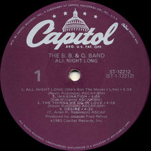 Charger l&#39;image dans la galerie, The B.B. &amp; Q. Band* : All Night Long (LP, Album, Jac)
