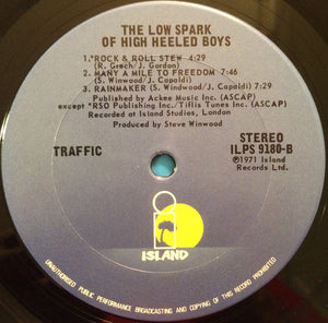 Traffic : The Low Spark Of High Heeled Boys (LP, Album, RE)